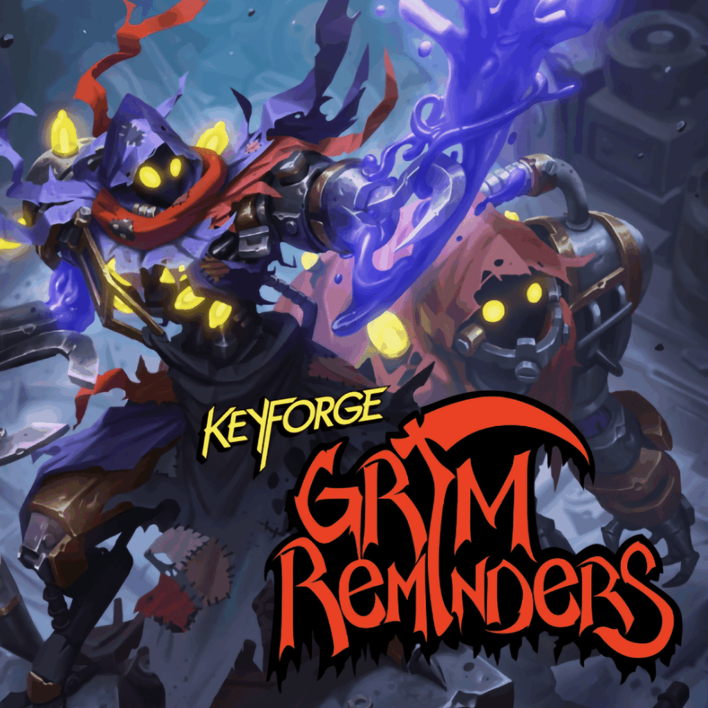 KeyForge: Grim Reminders board game cover