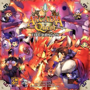Arcadia Quest: Fire Dragon board game cover