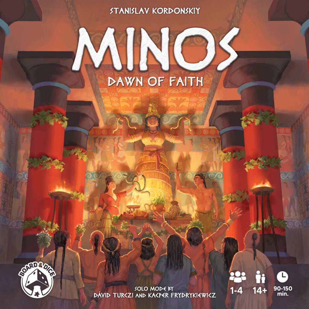 Minos: Dawn of Faith board game cover