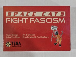 Space Cats Fight Fascism board game cover