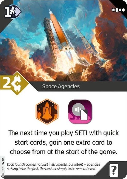 SETI: Space Agencies – Space Agencies Promo Card board game cover