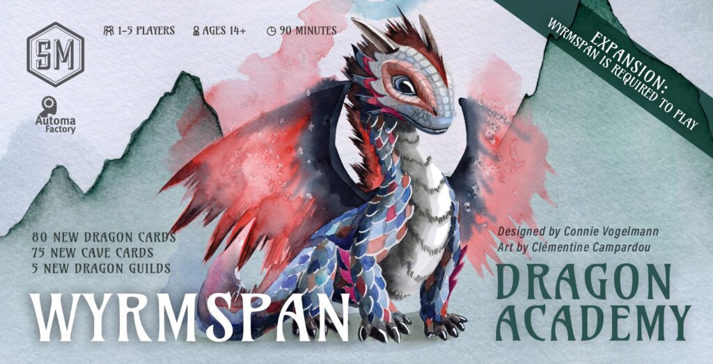 Wyrmspan: Dragon Academy board game cover