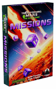Terraforming Mars: The Dice Game – Missions board game cover