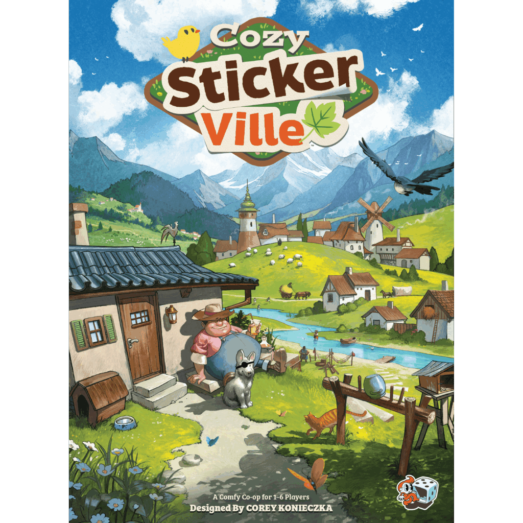 Cozy Stickerville board game cover