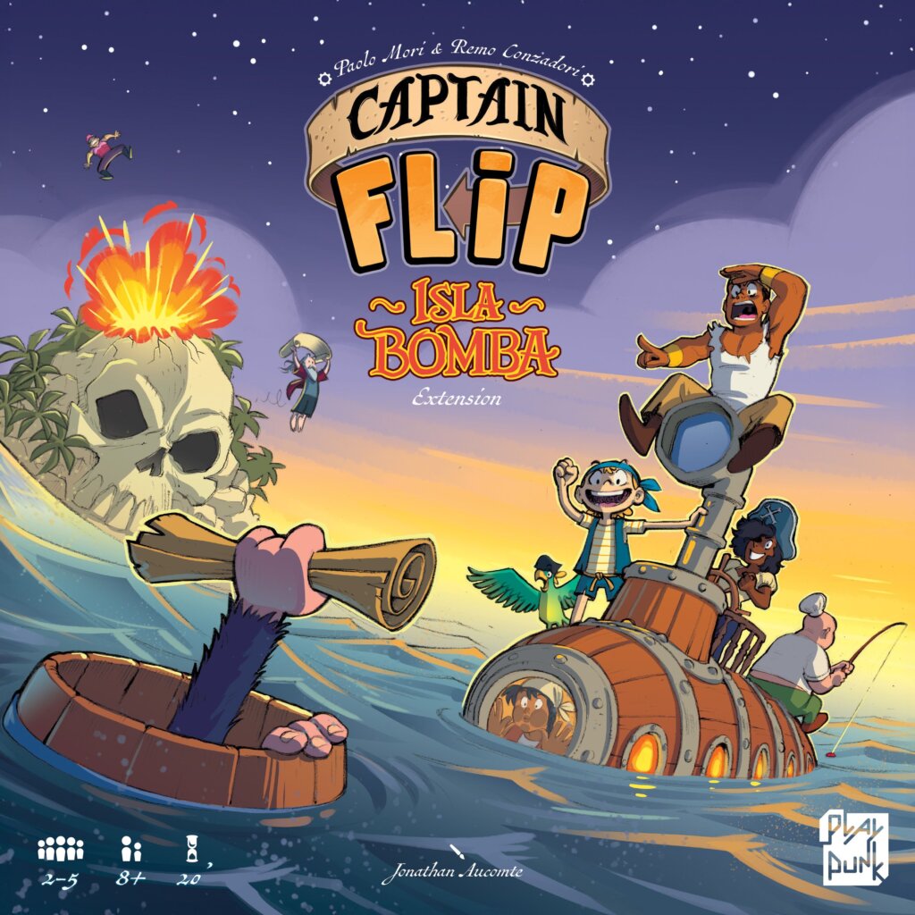 Captain Flip: Isla Bomba board game cover