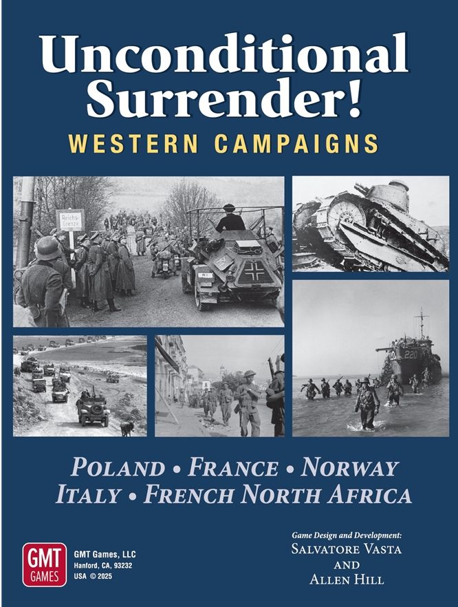 Unconditional Surrender! Western Campaigns board game cover