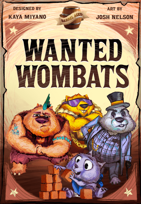 Wanted Wombats board game cover