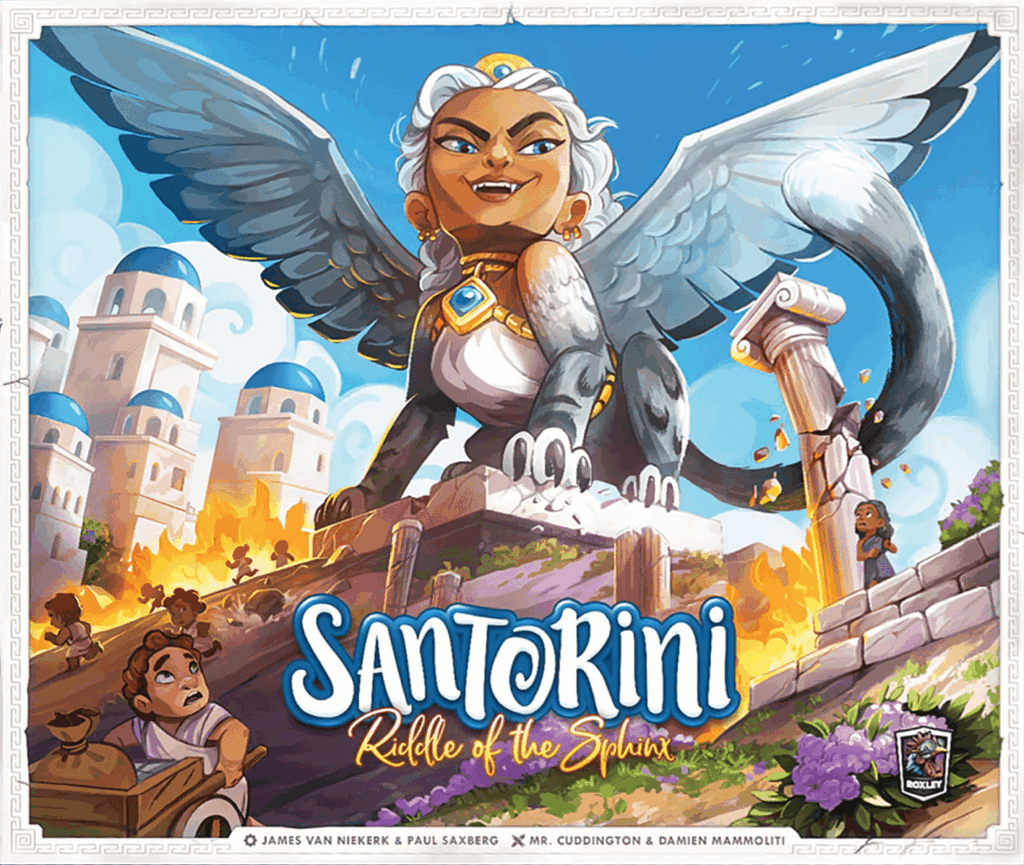 Santorini: Riddle of the Sphinx board game cover