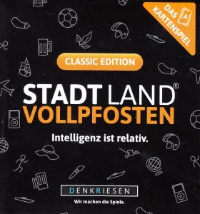 Stadt Land Vollpfosten: Das Kartenspiel – Classic Edition board game cover