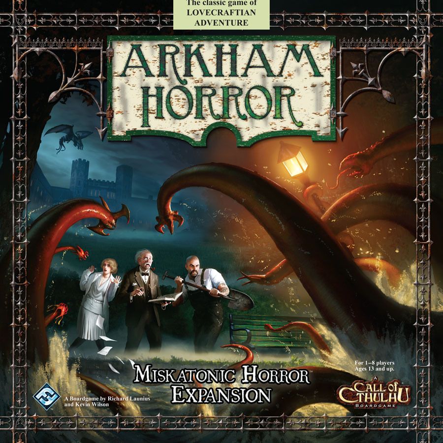 Arkham Horror: Miskatonic Horror Expansion board game cover