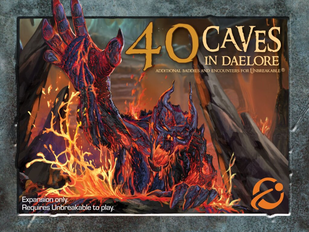 Too Many Bones: Unbreakable – 40 Caves in Daelore board game cover