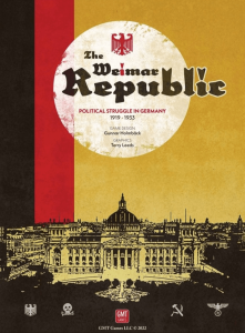 The Weimar Republic: Political Struggle in Germany, 1919-1933 board game cover