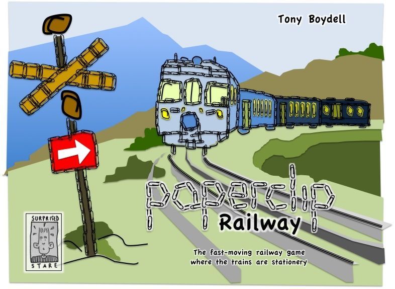 Paperclip Railways board game cover