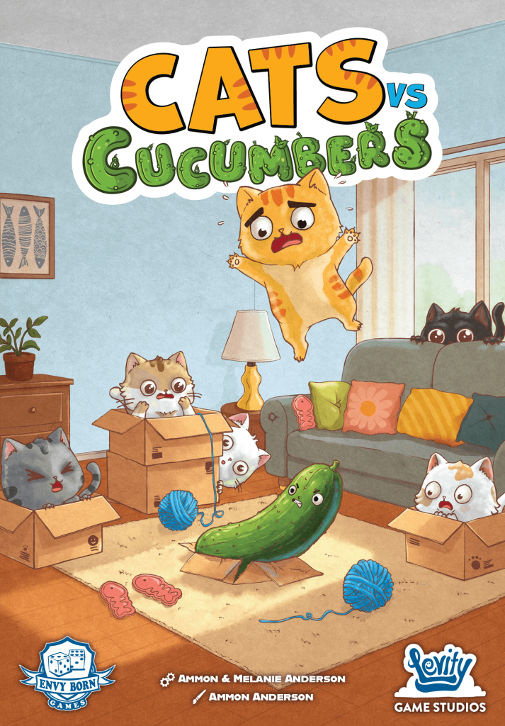 Cats vs Cucumbers board game cover