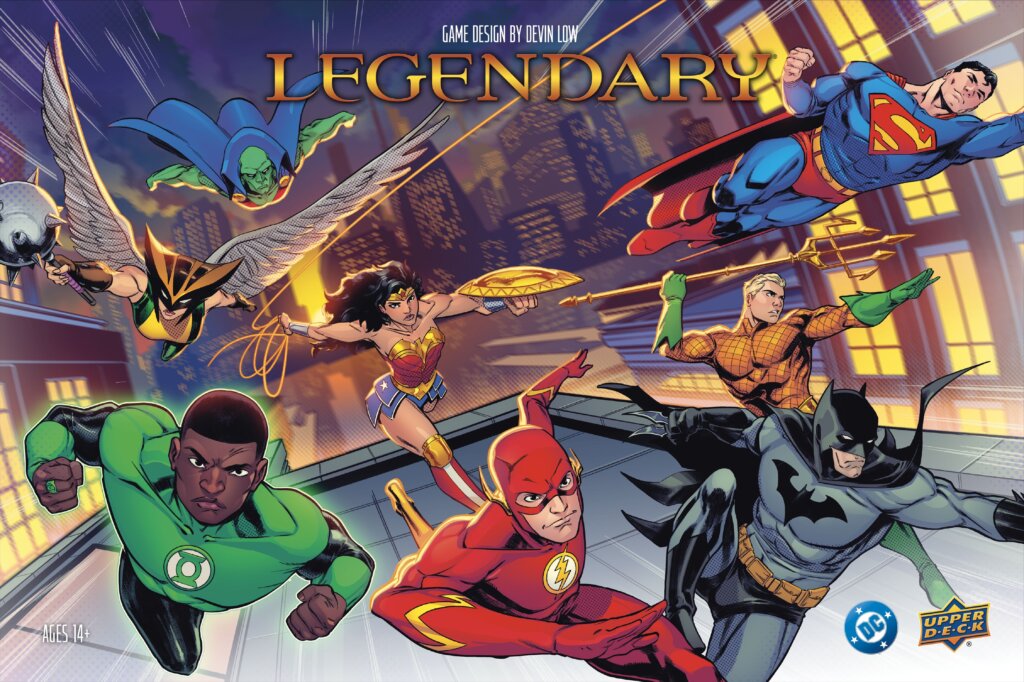 Legendary: A DC Deck Building Game board game cover