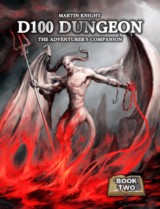 D100 Dungeon: The Adventurers Companion board game cover