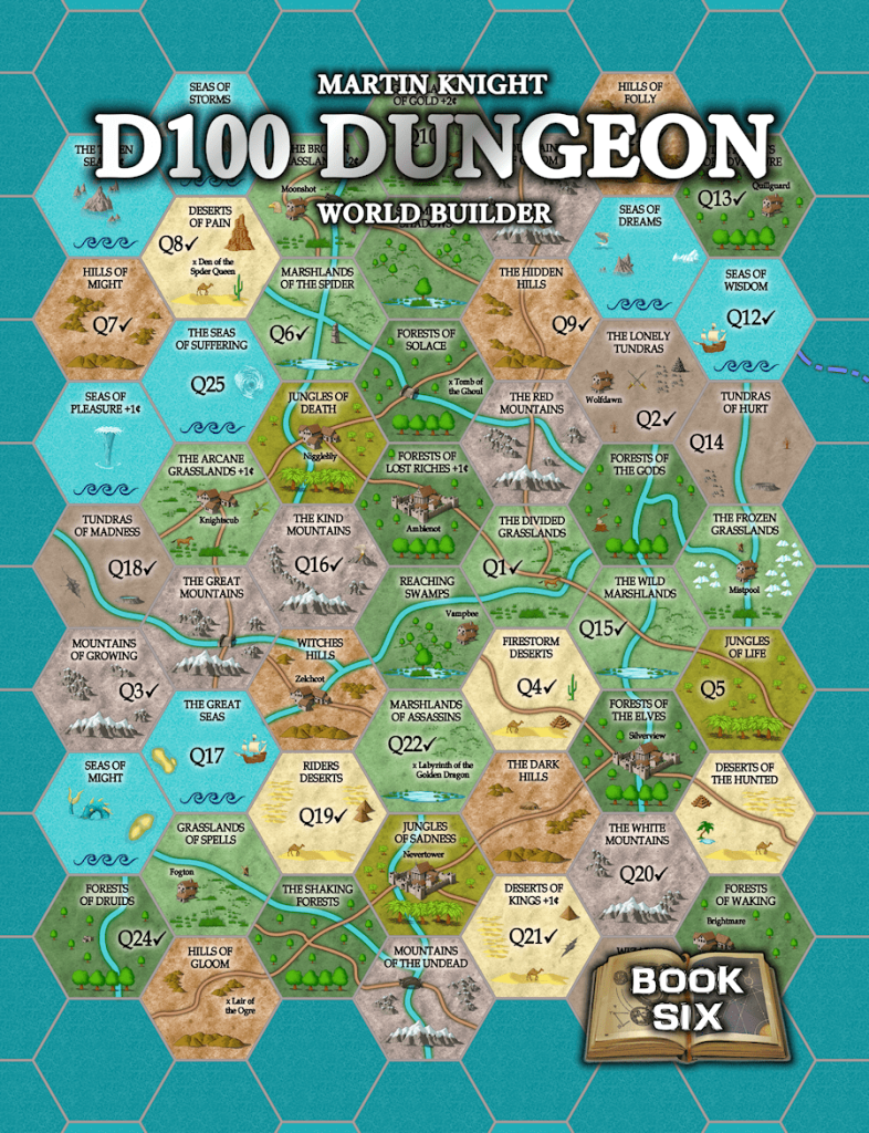 D100 Dungeon: World Builder board game cover
