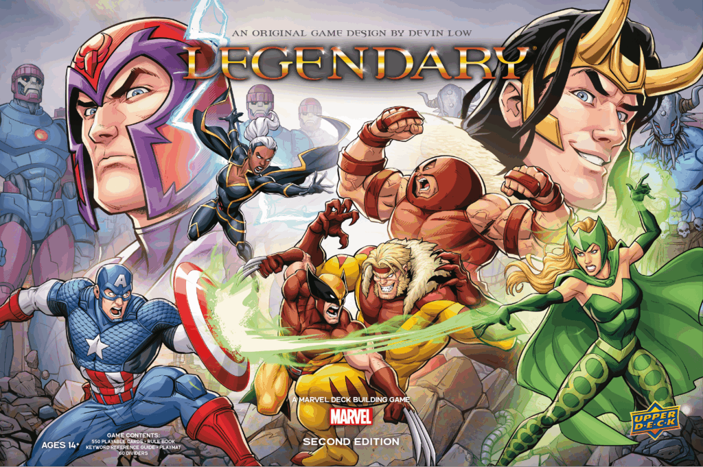 Legendary: A Marvel Deck Building Game (Second Edition) board game cover
