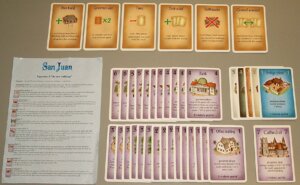 San Juan: The New Buildings & The Events board game cover