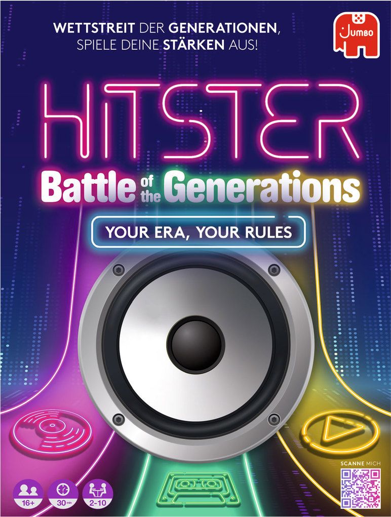Hitster: Battle of the Generations board game cover