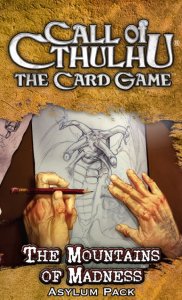 Call of Cthulhu: The Card Game – The Mountains of Madness Asylum Pack board game cover