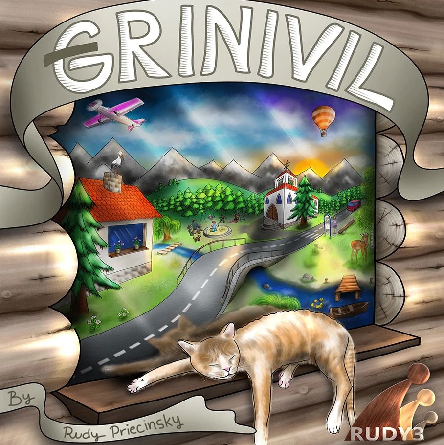 Grinivil board game cover