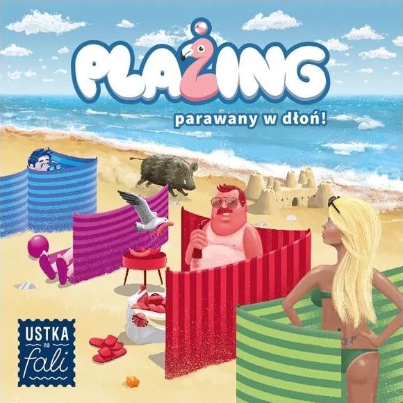 Plażing: parawany w dłoń board game cover
