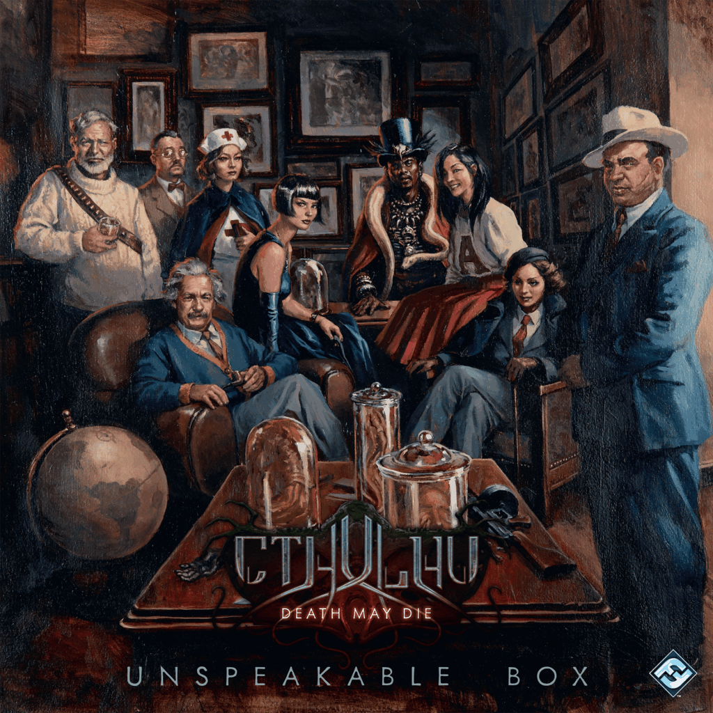 Cthulhu: Death May Die – Unspeakable Box board game cover