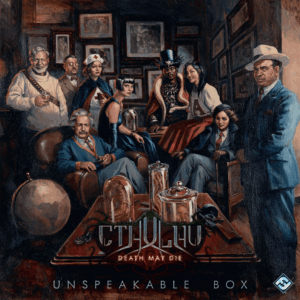 Cthulhu: Death May Die – Unspeakable Box board game cover