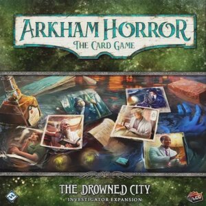 Arkham Horror: The Card Game – The Drowned City: Investigator Expansion board game cover