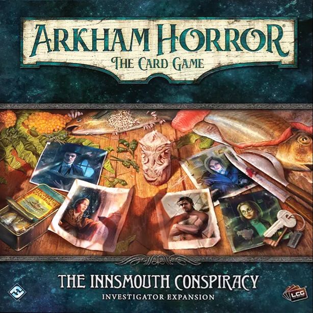 Arkham Horror: The Card Game – The Innsmouth Conspiracy: Investigator Expansion board game cover