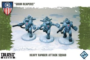 Dust Tactics: Heavy Ranger Attack Squad –  “Grim Reapers” board game cover