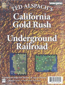 Age of Steam Expansion: California Gold Rush & Underground Railroad board game cover
