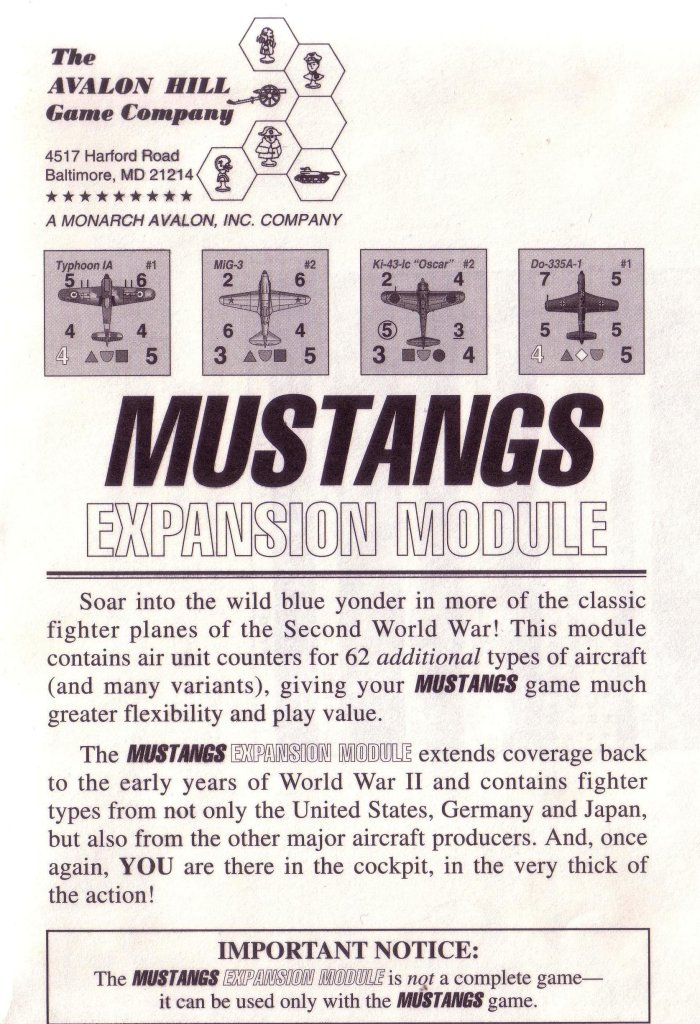 Mustangs: Expansion Module board game cover