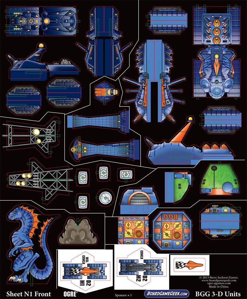 Ogre: BGG 3-D Units Sponsored Counter Sheet board game cover