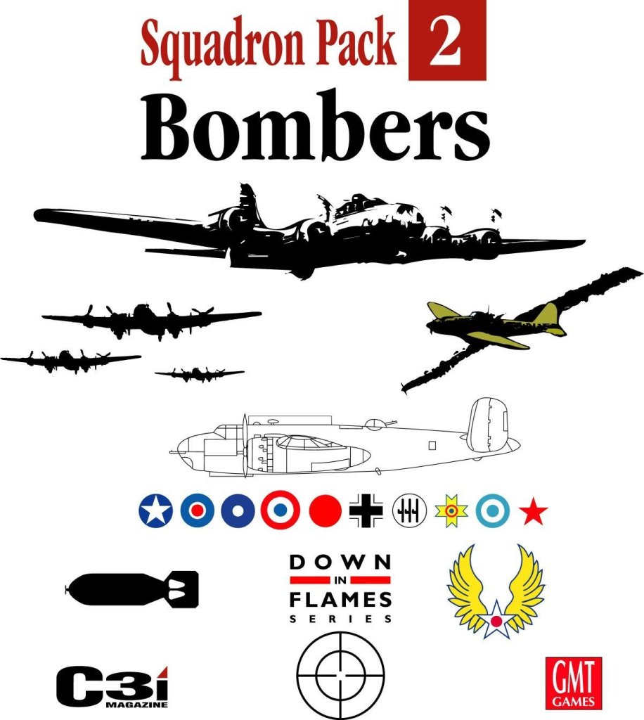 Down in Flames Squadron Pack 2: Bombers board game cover