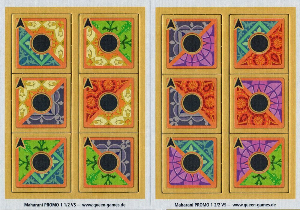 Maharani: Two-Colored Center Column Tiles board game cover