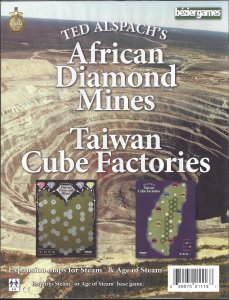 Age of Steam Expansion: African Diamond Mines & Taiwan Cube Factories board game cover
