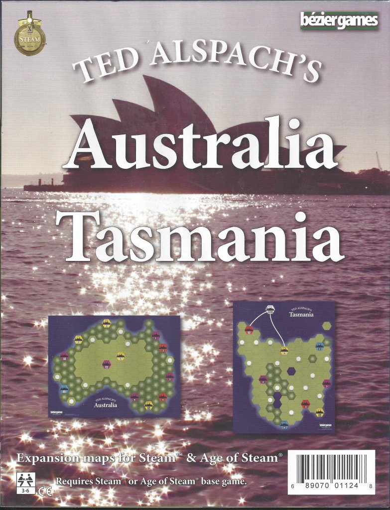 Age of Steam Expansion: Australia & Tasmania board game cover