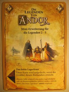Die Legenden von Andor: Das letzte Lagerfeuer board game cover