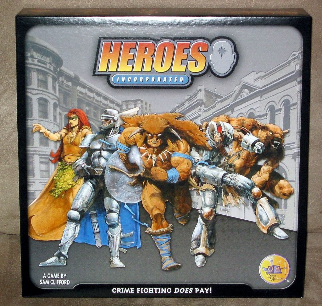 Heroes Incorporated board game cover