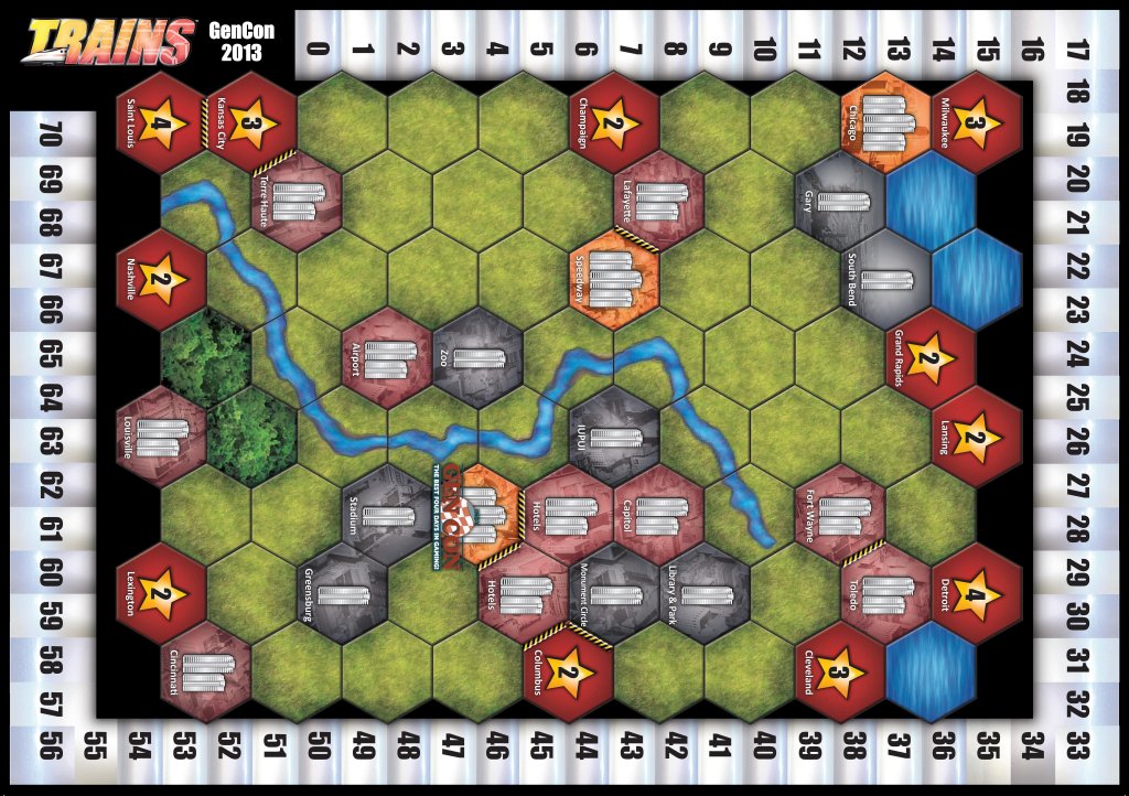 Trains: Gen Con 2013 board game cover