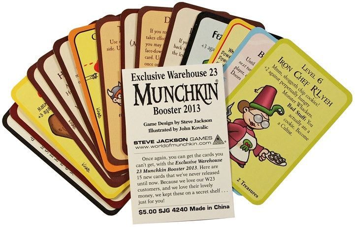 Exclusive Warehouse 23 Munchkin Booster board game cover