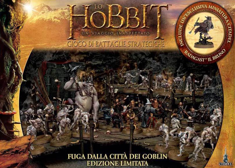 The Hobbit: Escape from Goblin Town board game cover