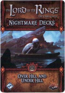 The Lord of the Rings: The Card Game – Nightmare Decks: Over Hill and Under Hill board game cover