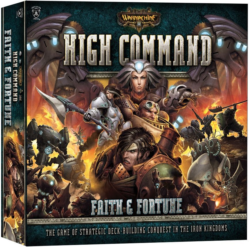Warmachine: High Command – Faith & Fortune board game cover