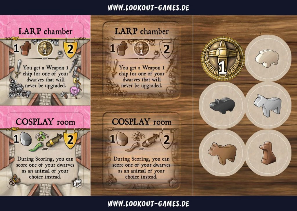 Caverna: LARP and Cosplay Postcard board game cover