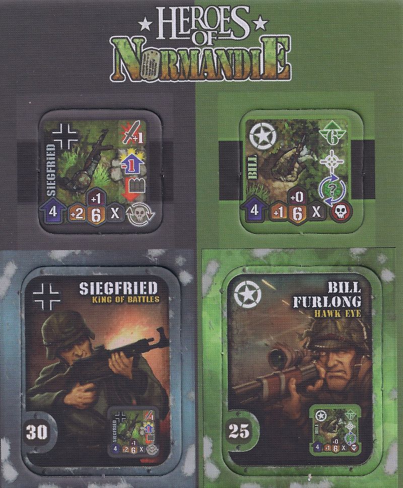 Heroes of Normandie: Bill Furlong & Siegfried board game cover