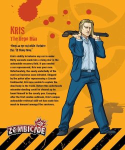 Zombicide Survivor: Kris board game cover