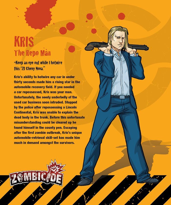 Zombicide Survivor: Kris board game cover